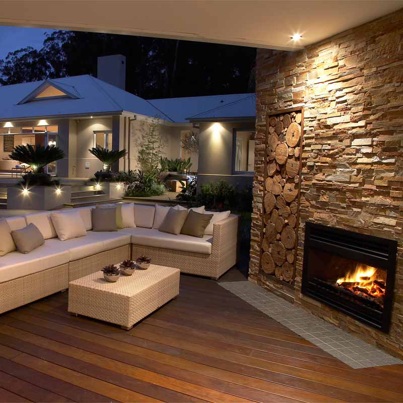 Outdoor Heating Fireplaces, Contemporary Outdoor Fireplace The Range